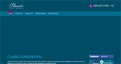Desktop Screenshot of classiccarsrental.net