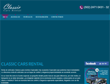 Tablet Screenshot of classiccarsrental.net